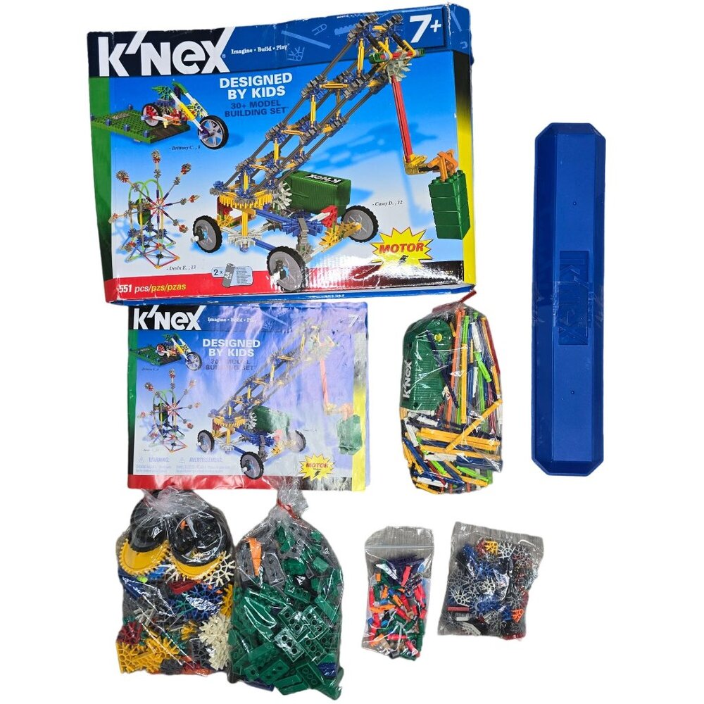 KNEX 30+ Model Building Set Motorized 7+ Box & Instructions Included STEM Toy Mu - Picture 2 of 6